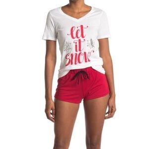 NWT - Cozy Rozy Love Red Shorts